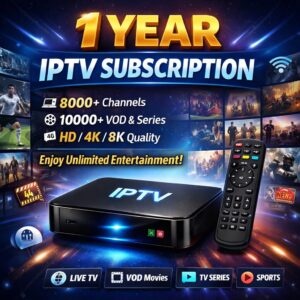 1 year IPTV subscription